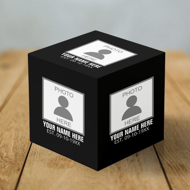 Your Photo Here Name and Age Cube (Creator Uploaded)