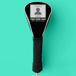 Your Photo Here Name and Age Golf Head Cover