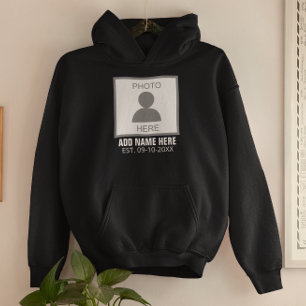 Your Photo Here Name and Age Hoodie