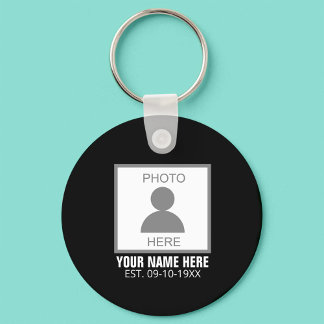 Your Photo Here Name and Age Key Ring