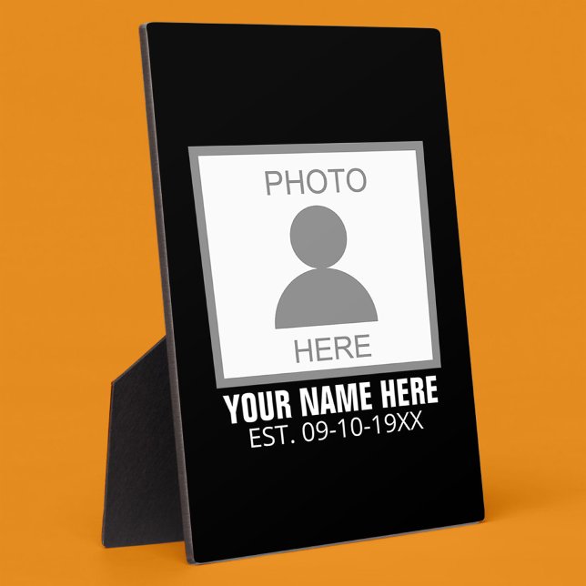 Your Photo Here Name and Age Plaque (Creator Uploaded)