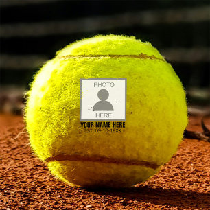 Your Photo Here Name and Age Tennis Balls