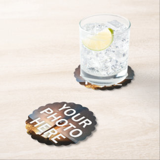 Your Photo Here Paper Coaster