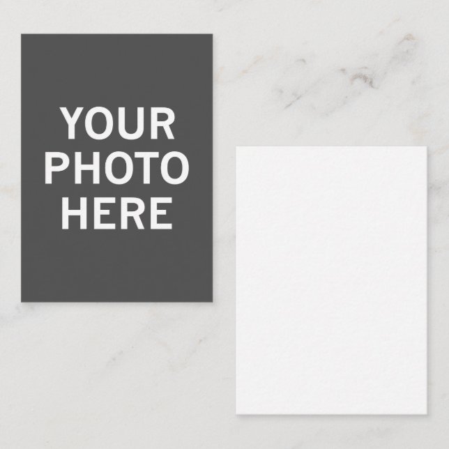Your Photo Here Place Card (Front/Back)