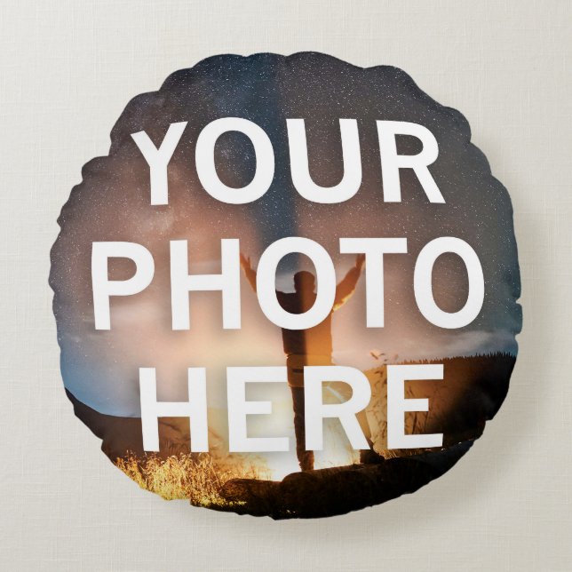 Your Photo Here Round Cushion (Front)