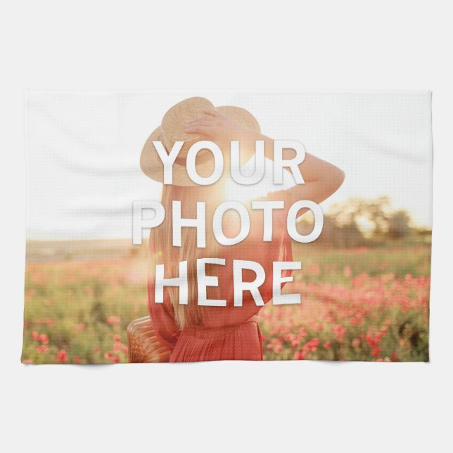 Your Photo Here Tea Towel (Horizontal)