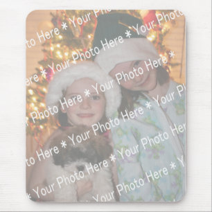 YOUR PHOTO HERE Template to Personalise Mouse Pad