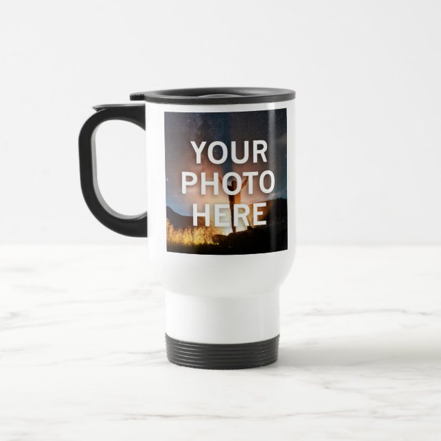 Your Photo Here Travel Mug (Left)