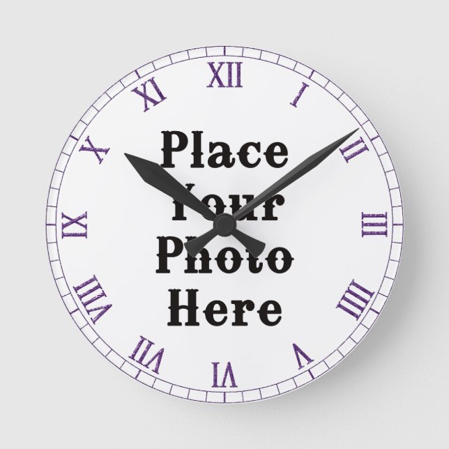 Your Photo Here Wall Clock (Front)