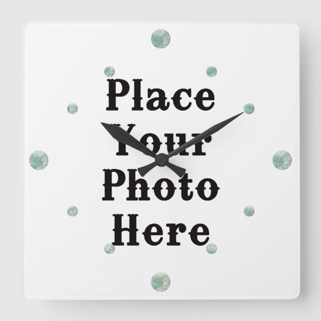 Your Photo Here Wall Clock (Front)