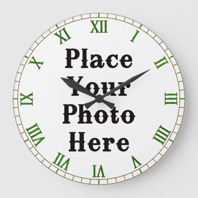 Your Photo Here Wall Clock (Front)