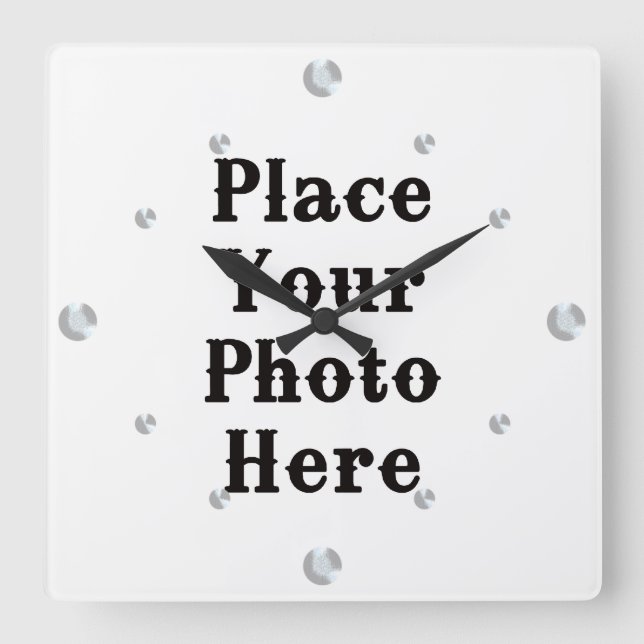 Your Photo Here Wall Clock (Front)