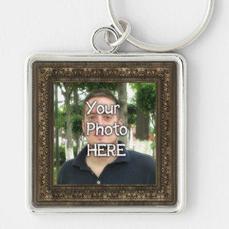 Your Photo Here Wood(Print) Frame Key Ring