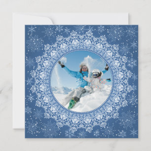 YOUR photo in Elegant Frame custom text Card