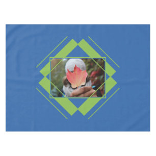 YOUR PHOTO in Geometric Pattern table cloth