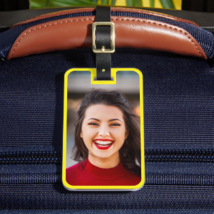 Your Photo & Info Luggage Travel Tag