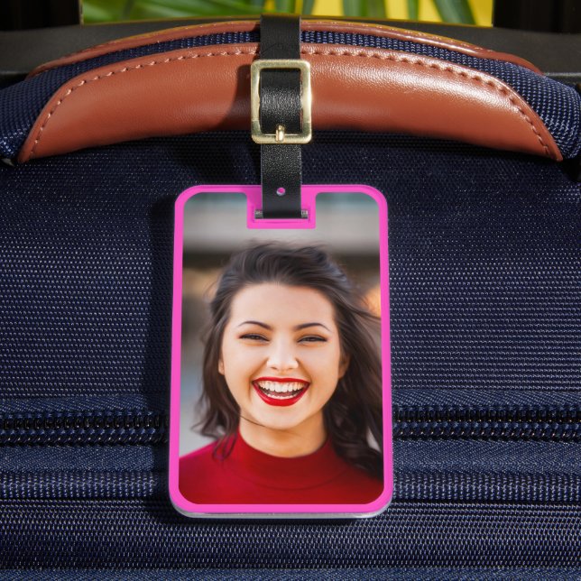 Your Photo & Info Luggage Travel Tag (Front Insitu 2)