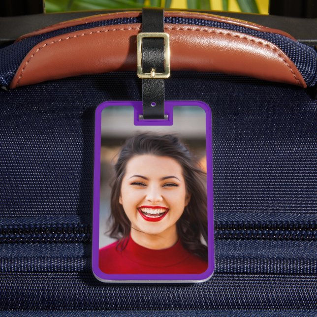 Your Photo & Info Luggage Travel Tag (Front Insitu 2)