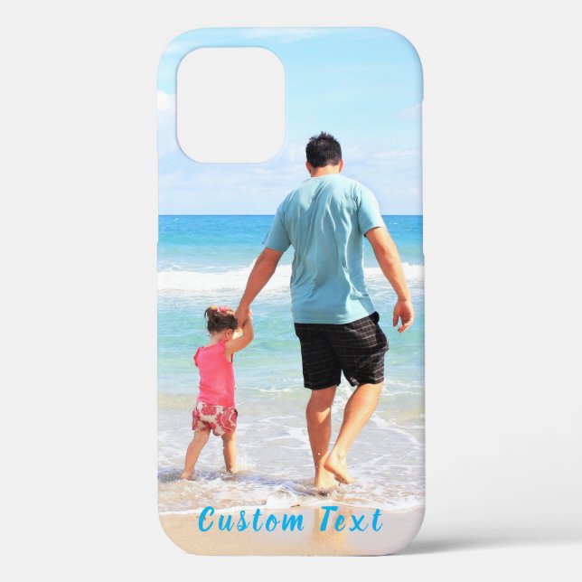 Your Photo iPhone Case with Custom Text (Back)