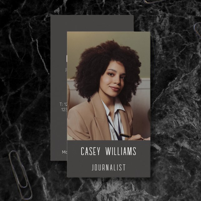 Your photo journalist journalism Business Card (Creator Uploaded)