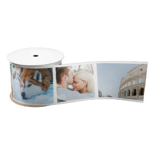 Your Photo Keepsake Custom Modern Satin Ribbon