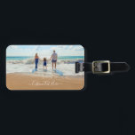 Your Photo Luggage Tag with Custom Text<br><div class="desc">Custom Photo and Text Luggage Tag Example - Unique Your Own Design - Personalised Mum / Dad / Kids / Family / Friends or Personal Travel Bag Tags Photo Gifts - Add Your Text and Photo - Resize and move or remove and add elements - image / text with Customisation...</div>