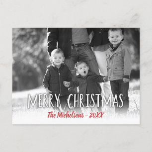 Your Photo Merry Christmas Postcard