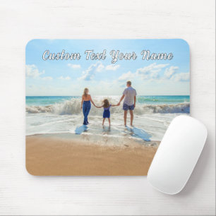 Your Photo Mouse Pad Gift with Custom Text Name