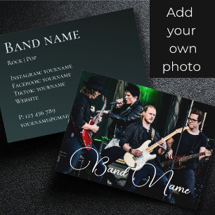 Your photo music band group Business Card
