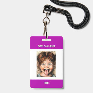 Your Photo Name Info Business Badges Example ID Badge