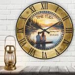 Your Photo Nautical<br><div class="desc">Nautical wall clock featuring your custom photo framed by a vintage porthole and roman numerals. Nice for a newly wed couple,  anniversary or with another style photo for any situation.</div>