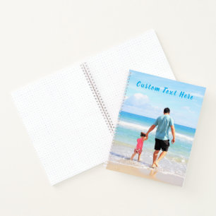 Your Photo Notebook with Custom Text Name