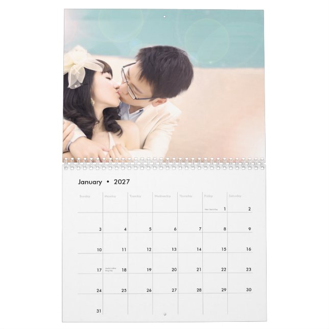 Your Photo on Every Page Calendar (Jan 2027)