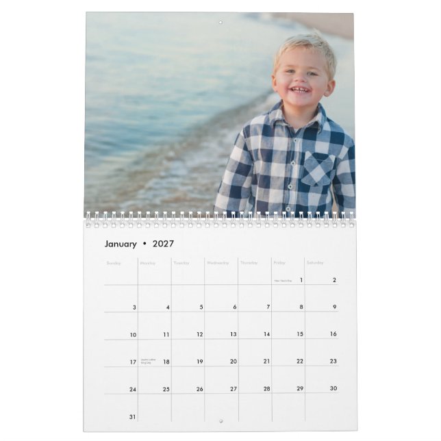 Your Photo on Every Page Calendar (Jan 2027)