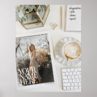 Your Photo on Magazine! Personalized Chic Office