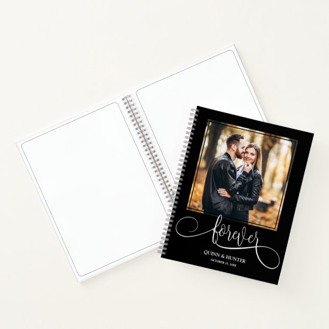 Your Photo on Wedding Guest Book (Inside)