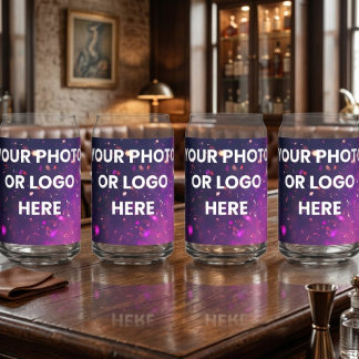 Your Photo or Logo Here – Personalised Cups & Glas Can Glass