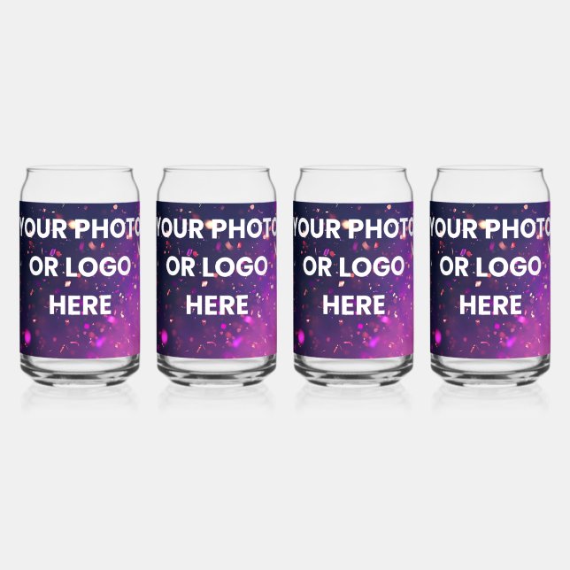 Your Photo or Logo Here – Personalized Cups & Glas Can Glass (Back)