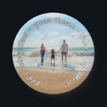 Your Photo Paper Plates with Custom Text Name<br><div class="desc">Custom Photo and Text Paper Plates - Unique Your Own Design Personalised Family / Friends or Personal Party Plates Gift - Add Your Photo and Text / Name / More - Resize and move or remove and add elements / image with Customisation tool ! Choose Fonts / Size / Colours...</div>