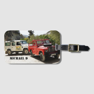Your photo, personalise, initials, simple luggage tag