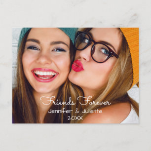 Your photo personalise with names, dates postcard