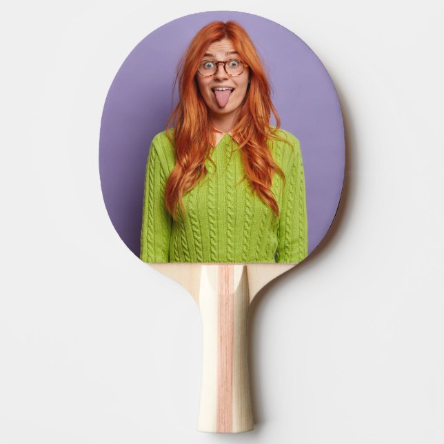 Your Photo Personalised Funny Custom Party Favours Ping Pong Paddle (Front)