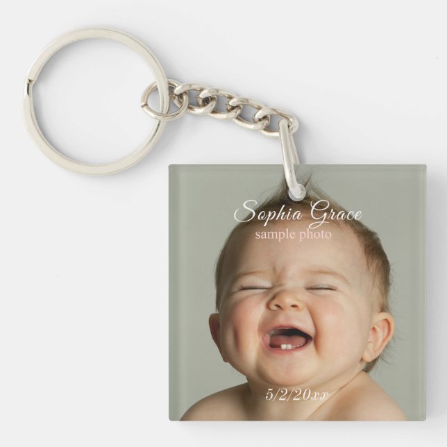 Your Photo Personalised Key Ring (Front)