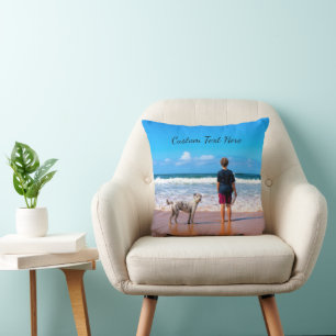 Your Photo Pillow with Custom Text