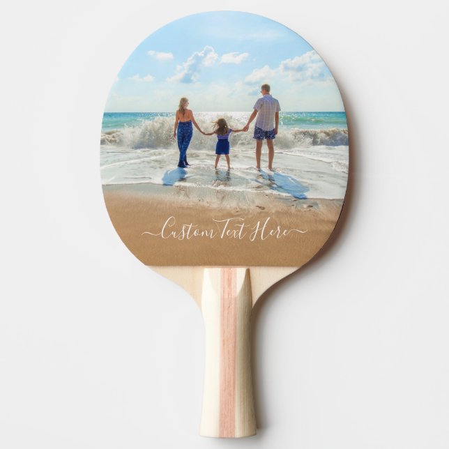 Your Photo Ping Pong Paddle with Custom Text (Front)