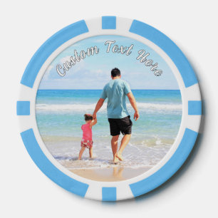 Your Photo Poker Chips Gift with Custom Text