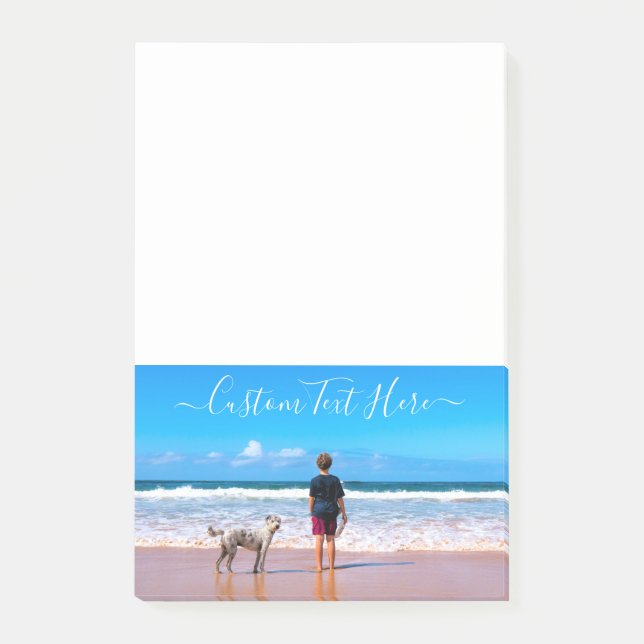 Your Photo Post-it® Notes with Custom Text (Front)
