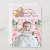 Your Photo Pretty in Pink Custom Girl First