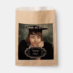 Your Photo Rustic Chalkboard Folk Art Thank You Favour Bags