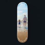 Your Photo Skateboard with Custom Text Name<br><div class="desc">Custom Photo and Text Skateboard - Unique Your Own Design Personalised Family / Friends or Personal Skateboards Gift - Add Your Photo and Text / Name - Resize and move or remove and add elements / image with Customisation tool ! Choose font / size / colour ! Good Luck -...</div>